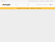 Tablet Screenshot of featherlikefootwear.com
